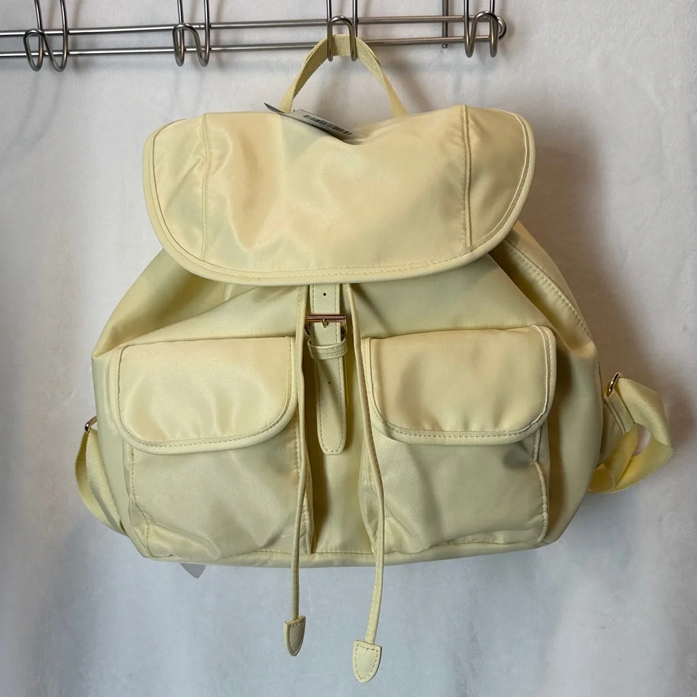 NEW Year of Ours x FabFitFun YOS Yellow Nylon Backpack BNWT Spring 2026